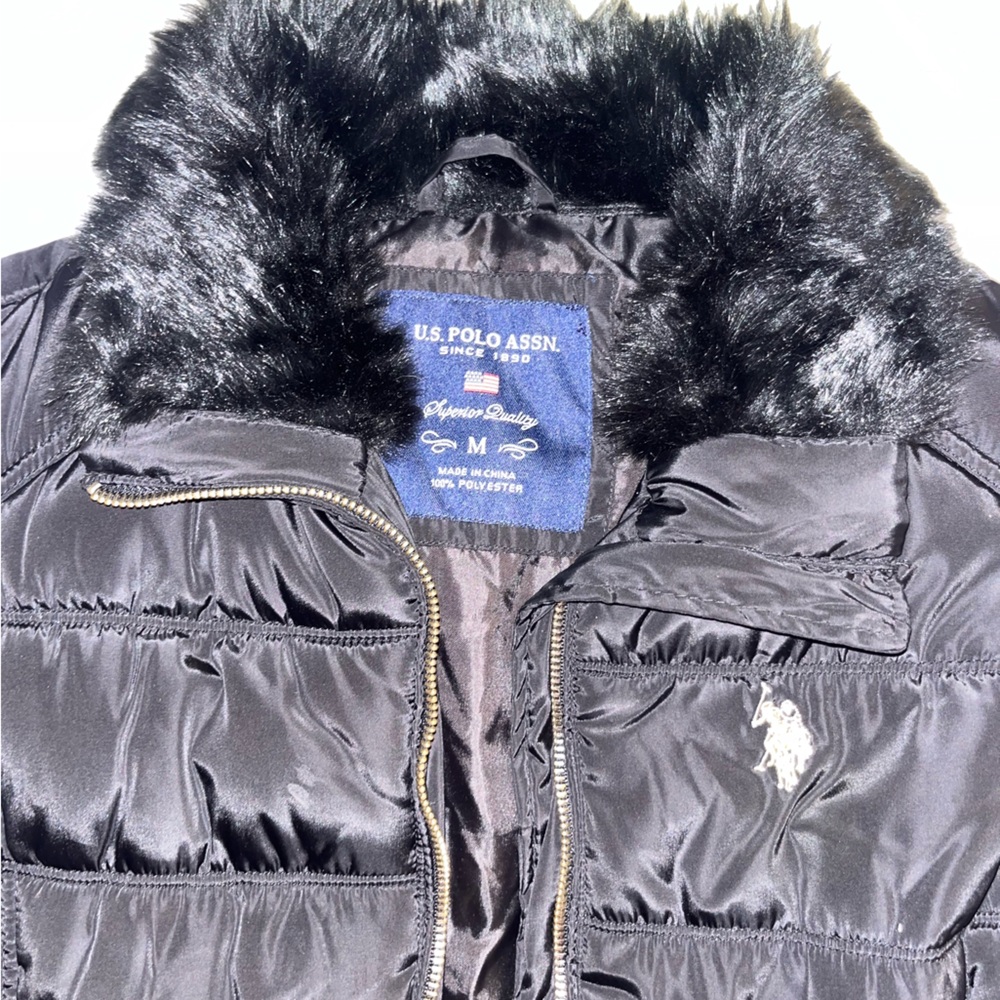 Black U.S. Polo Assn Black Puffer Vest